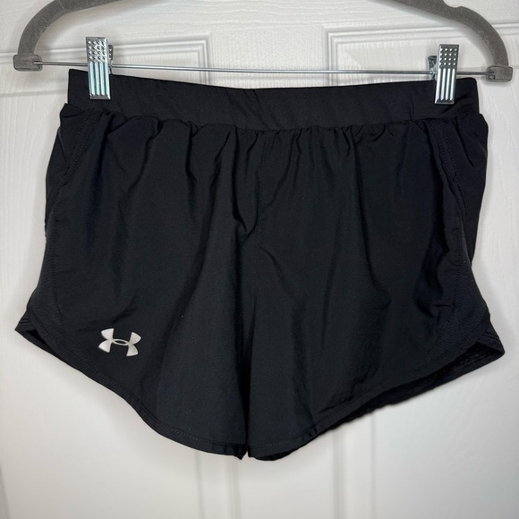 Under Armour Women's Athletic Black Running Shorts Size Small GUC - Picture 1 of 7